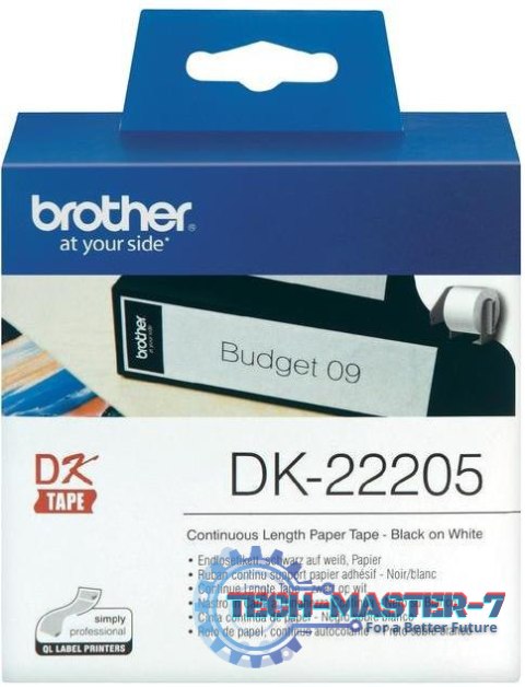 Taśma BROTHER Czarny DK-22205 Taśma BROTHER Czarny DK-22205