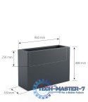Designerska donica MONUMO LUNGO GRANDE Antracyt MONUMO
