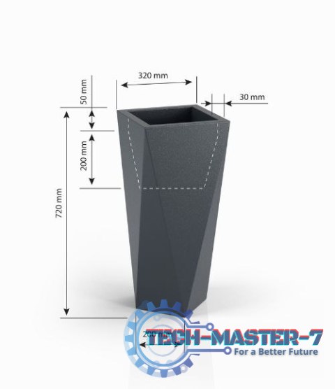 Designerska donica MONUMO VASO Biała MONUMO Designerska donica MONUMO VASO Biała MONUMO