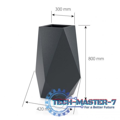 Designerska donica MONUMO VOLCANO Antracyt MONUMO Designerska donica MONUMO VOLCANO Antracyt MONUMO