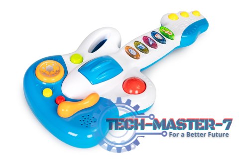 Gitara elektryczna dla dzieci zabawka muzyczna dźwięki HUANGER Gitara elektryczna dla dzieci zabawka muzyczna dźwięki HUANGER