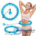 Hula hop z masażerem i dodatkowym ciężarkiem do ćwiczeń fitness ModernHome