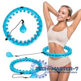 Hula hop z masażerem i dodatkowym ciężarkiem do ćwiczeń fitness ModernHome