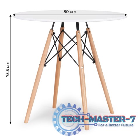 Stół stolik nowoczesny do jadalni salonu kuchni 80cm ModernHome Stół stolik nowoczesny do jadalni salonu kuchni 80cm ModernHome
