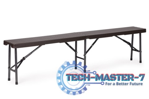 Zestaw cateringowy stół bankietowy 180cm 2 ławki ratan brąz ModernHome ModernHome Zestaw cateringowy stół bankietowy 180cm 2 ławki ratan brąz ModernHome ModernHome