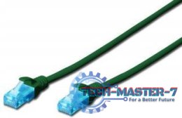 DIGITUS Cat5e U/UTP 0.5 m Zielony 0.5 Patchcord