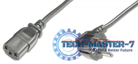 Kabel zasilający ASSMANN Schuko kątowy (CEE 7/7) - IEC 7/7 0.75m. AK-440109-008-S