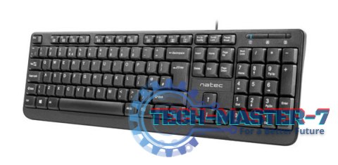 Klawiatura Przewodowa NATEC Trout Slim Czarny