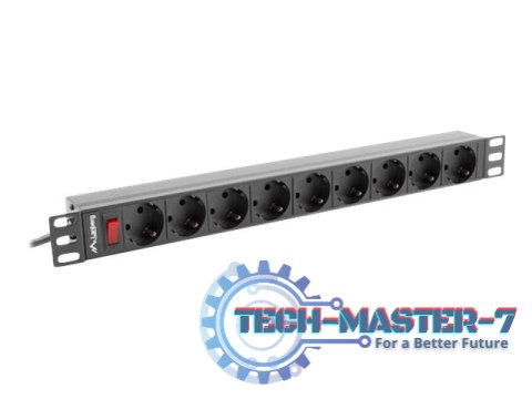 Listwa zasilająca LANBERG PDU-09F-0300-BK Listwa zasilająca LANBERG PDU-09F-0300-BK