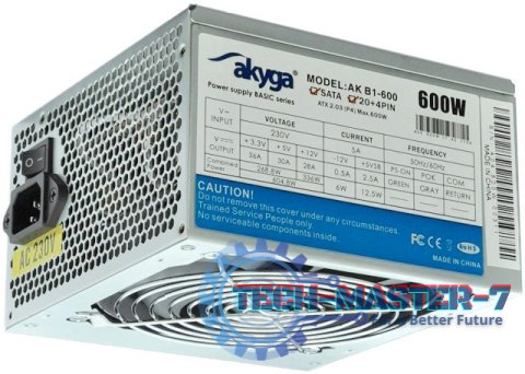 Zasilacz PC AKYGA 600W AK-B1-600
