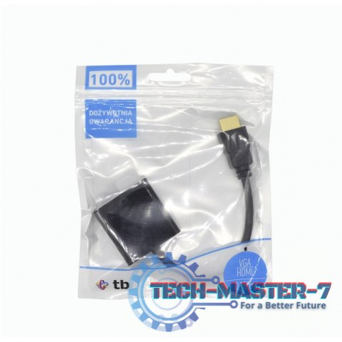 Adapter TB VGA (F) - HDMI (M) HDMI - VGA AKTBXVAHMVGAF15 Adapter TB VGA (F) - HDMI (M) HDMI - VGA AKTBXVAHMVGAF15
