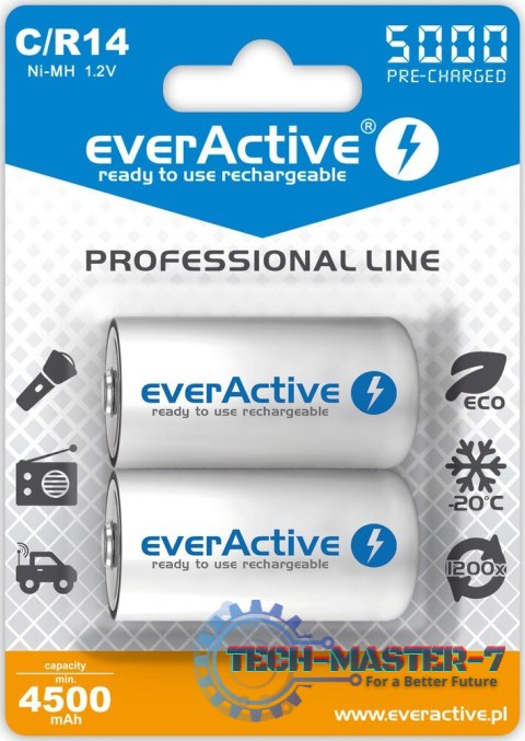 Baterie EVERACTIVE NiMH C 5000mAh Blister EVHRL14-5000