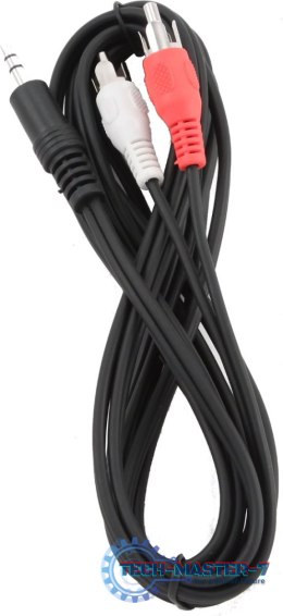 GEMBIRD Jack 3.5mm-2xRCA (wtyk-wtyk) 5 m 5m /s1x MiniJack 3.5 mm (wtyk) 2x RCA (Chinch)