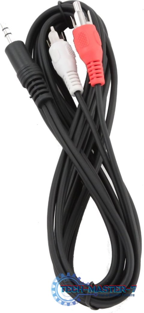 GEMBIRD Jack 3.5mm-2xRCA (wtyk-wtyk) 5 m 5m /s1x MiniJack 3.5 mm (wtyk) 2x RCA (Chinch)