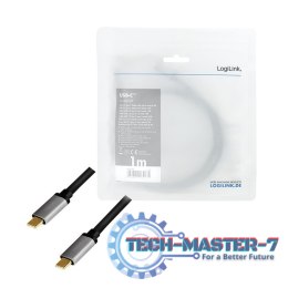 Kabel USB LOGILINK USB typ C (wtyk) 1