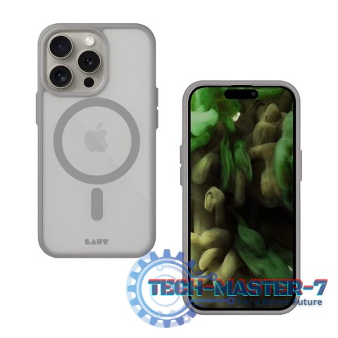 LAUT Huex Protect - obudowa ochronna do iPhone 15 Pro kompatybilna z MagSafe (grey)