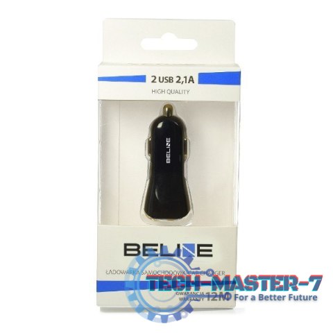Ładowarka BELINE 2x USB 2.0 Czarny Beline0006 Ładowarka BELINE 2x USB 2.0 Czarny Beline0006