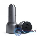 Ładowarka samochodowa SATECHI 2x USB typ C Czarny ST-U2C40CCM