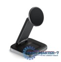 Satechi 2-in-1 Foldable Charging Stand - składana podstawka ładująca Qi2 do dwóch urządzeń (space gray)