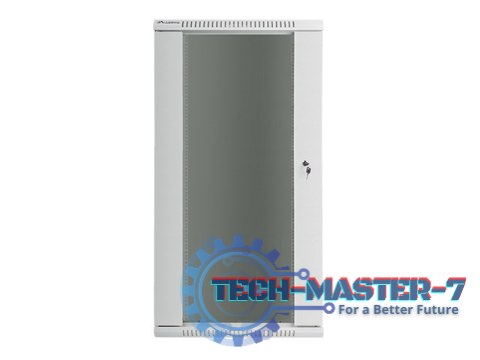 Szafa instalacyjna wisząca 19'' 27U 600X450mm szara (drzwi szklane) Szafa instalacyjna wisząca 19'' 27U 600X450mm szara (drzwi szklane)