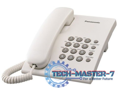 Telefon przewodowy PANASONIC KX-TS500PDW
