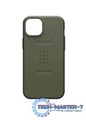 UAG Civilian Magsafe - obudowa ochronna do iPhone 15 Plus kompatybilna z MagSafe (olive)