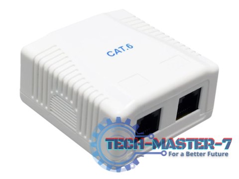 Gniazdo sieciowe CAT6 UTP 2 port