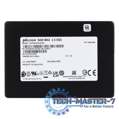 Dysk SSD MICRON 5400 MAX 3.84 TB (2.5″ /3.84 TB /SATA III (6 Gb/s) )
