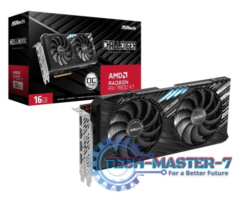 Karta graficzna ASROCK RX 7800 XT CHALLENGER OC 16G GDDR6 256bit (RX7800XT CL 16GO) Karta graficzna ASROCK RX 7800 XT CHALLENGER OC 16G GDDR6 256bit (RX7800XT CL 16GO)