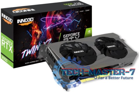 Karta graficzna INNO3D GeForce RTX 3050 Twin X2 6GB GDDR6 (N30502-06D6-1711VA60) Karta graficzna INNO3D GeForce RTX 3050 Twin X2 6GB GDDR6 (N30502-06D6-1711VA60)