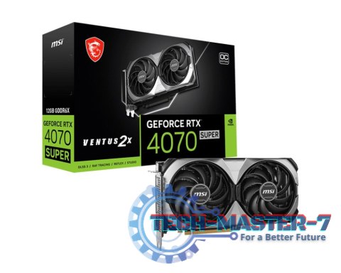 Karta graficzna MSI GeForce RTX 4070 SUPER VENTUS 2X OC 12 GB GDDRX6 (RTX 4070 SUPER 12G VENTUS 2X OC)