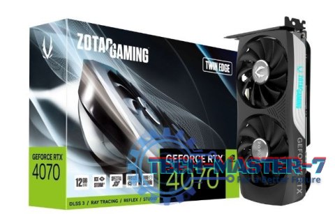 Karta graficzna ZOTAC GeForce RTX 4070 TWIN EDGE 12GB GDDR6X (ZT-D40700E-10M) Karta graficzna ZOTAC GeForce RTX 4070 TWIN EDGE 12GB GDDR6X (ZT-D40700E-10M)