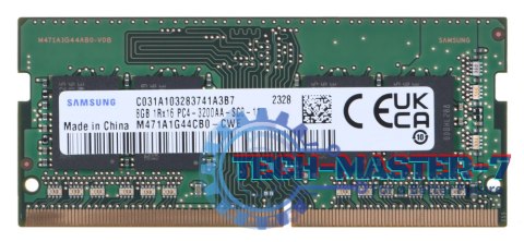 Pamięć SAMSUNG (SODIMM/DDR4/8 GB/3200MHz/1.2V/22 CLCL/SINGLE)