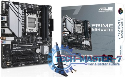 Płyta główna ASUS PRIME B650M-A WIFI II AM5 microATX Płyta główna ASUS PRIME B650M-A WIFI II AM5 microATX