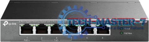 Przełącznik TP-LINK TL-SG1006PP (6x 10/100/1000 )