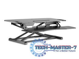 Ergonomiczna nakładka na biurko, powierzchnia robocza: 950x615x106-460mm, regulowana, czarna