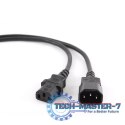 Kabel zasilający GEMBIRD IEC-320 C13 - IEC-320 C14 1.8m. PC-189-VDE
