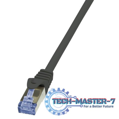 LOGILINK S/FTP Cat.6a 3 m Czarny 3 Patchcord