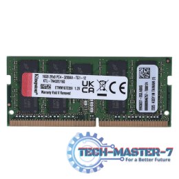 Pamięć KINGSTON (SODIMM/DDR4/16 MB/3200MHz/1.2V/22 CLCL/SINGLE)