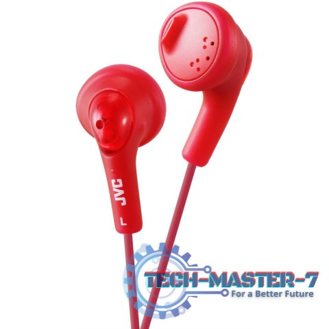 Słuchawki Douszne JVC Gumy Red (1m /3.5 mm (niklowany) wtyk/Czerwony)