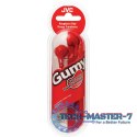 Słuchawki Douszne JVC Gumy Red (1m /3.5 mm (niklowany) wtyk/Czerwony)
