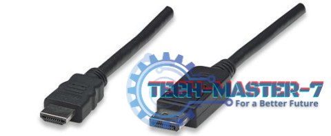 TECHLY 304321 1.8m /s1x DisplayPort (wtyk) 1x HDMI (wtyk) TECHLY 304321 1.8m /s1x DisplayPort (wtyk) 1x HDMI (wtyk)