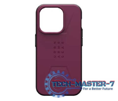 UAG Civilian Magsafe - obudowa ochronna do iPhone 15 Pro kompatybilna z MagSafe (bordeaux)
