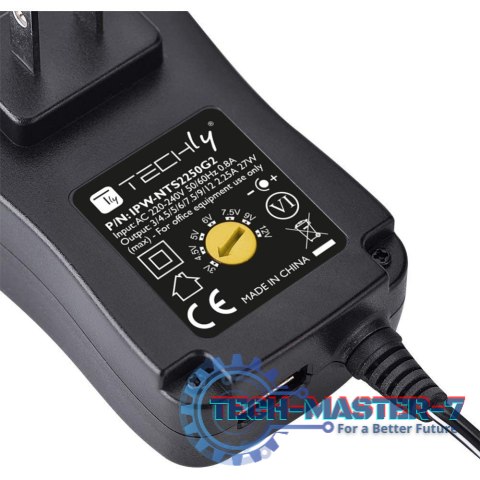 Zasilacz TECHLY IPW-NTS2250G2(Wymienne wtyki DC (6 rodzajów)\2250mA\3V) Zasilacz TECHLY IPW-NTS2250G2(Wymienne wtyki DC (6 rodzajów)\2250mA\3V)