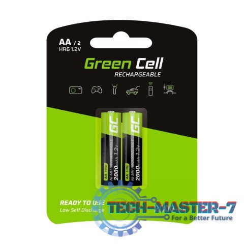 Baterie GREEN CELL NiMH AA 2000mAh 2 szt. GR06