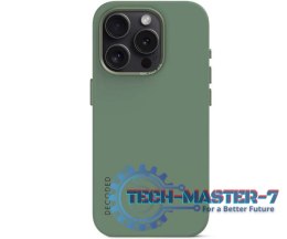 Decoded - silikonowa obudowa ochronna do iPhone 15 Pro kompatybilna z MagSafe (sage leaf green)