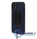 Decoded - skórzana obudowa ochronna do iPhone 14 Plus kompatybilna z MagSafe (steel blue)
