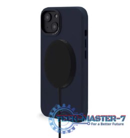 Decoded - skórzana obudowa ochronna do iPhone 14 Plus kompatybilna z MagSafe (steel blue)