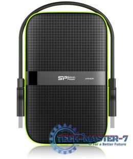 Dysk twardy zewnętrzny SILICON POWER Armor A60 1 TB Czarno-zielony SP010TBPHDA60S3K