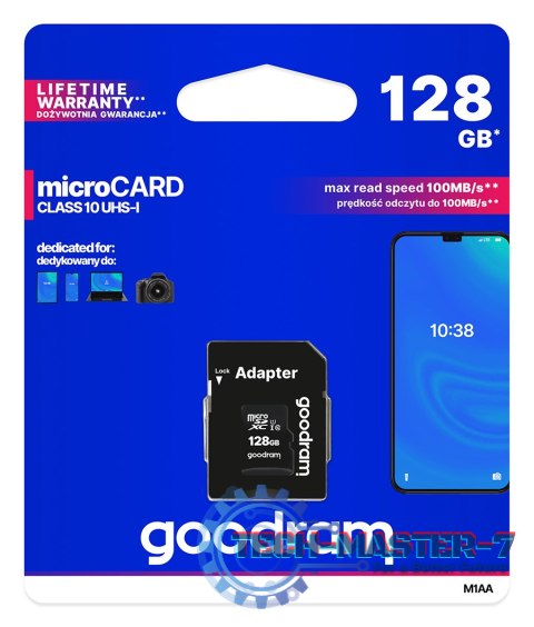 Karta pamięci GOODRAM 128 GB Adapter SD